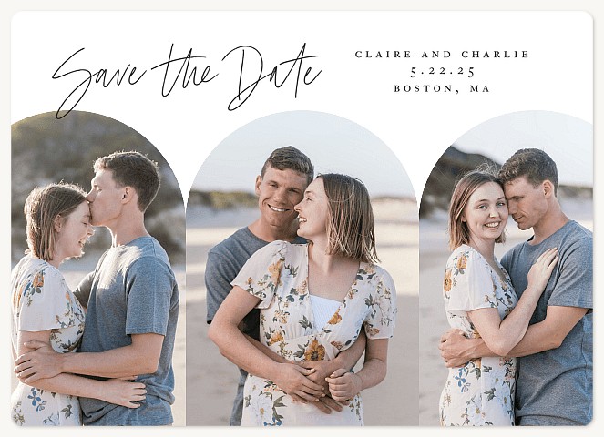 Scallop Trio Save the Date Magnets