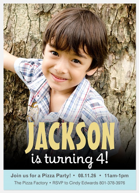 Big Name Kids' Birthday Invitations