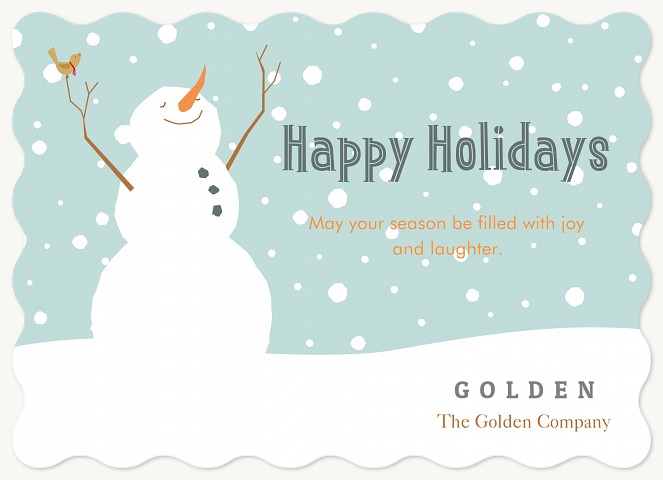 Snow Fall Business Holiday Cards