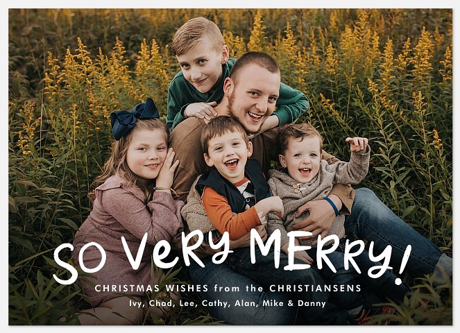 So Very Merry Holiday Photo Cards