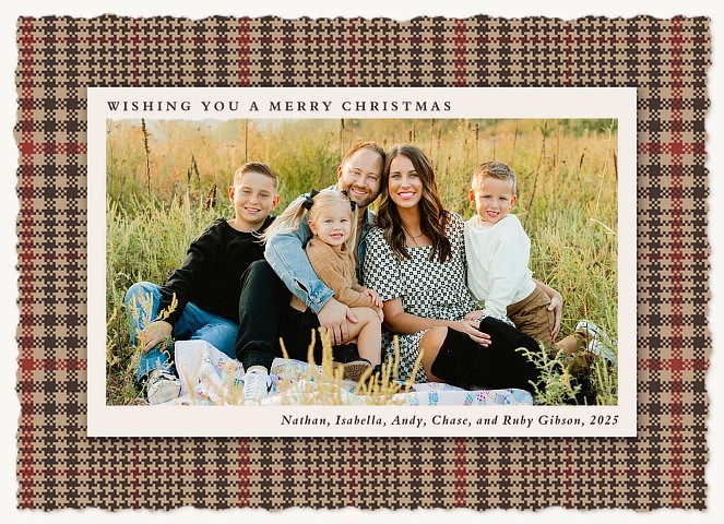 Merry Nostalgia Personalized Holiday Cards