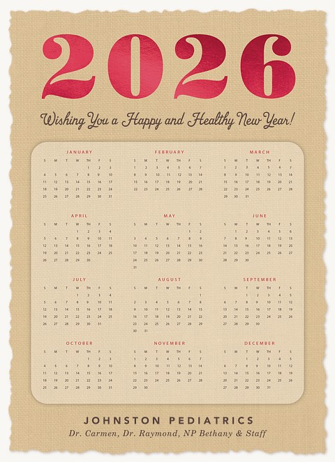 Shimmering Year Business Holiday Cards