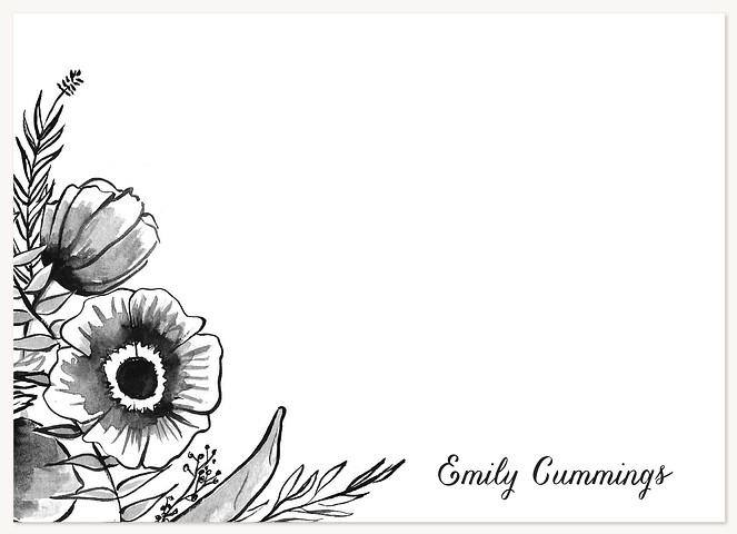 Illustrated Bouquet  Stationery