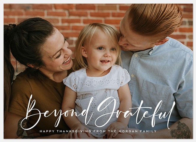 Beyond Grateful Thanksgiving Cards