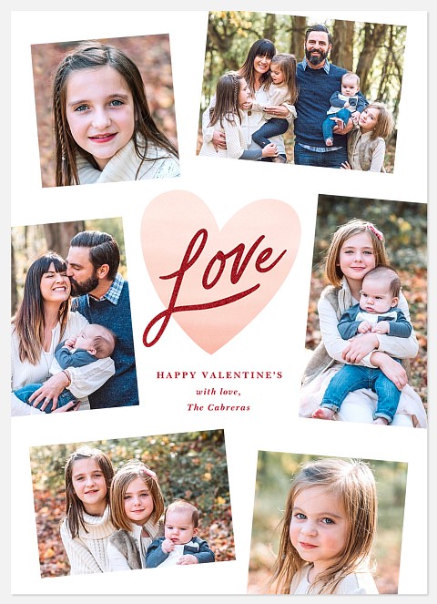 Full Heart Valentine Photo Cards
