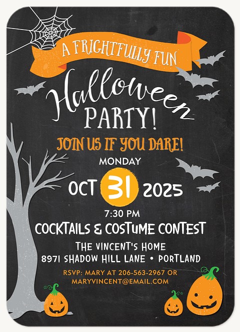Frightfully Fun Halloween Party Invitations
