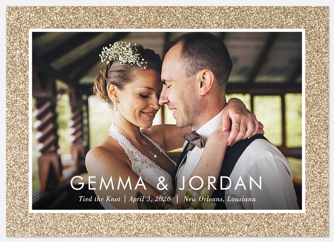 Sparkling Devotion Wedding Announcements