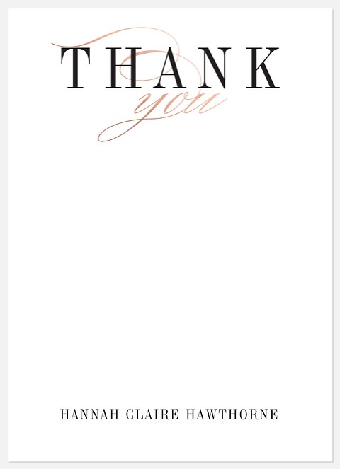 Simple Class Thank You Cards 