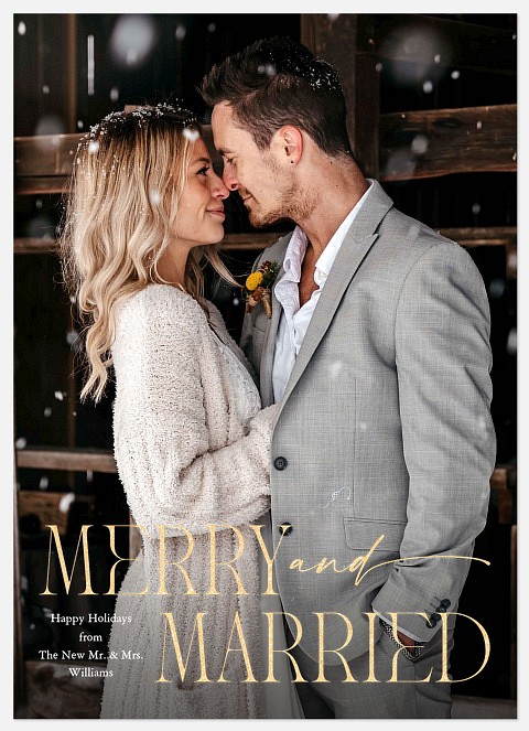 Modern Classic Holiday Photo Cards