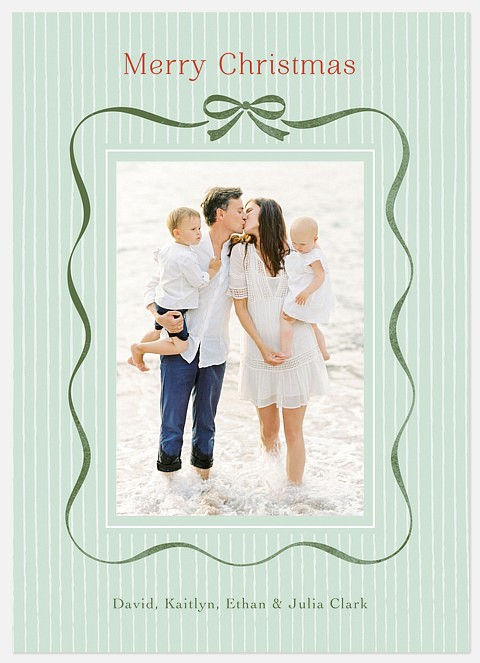 Petite Bow Holiday Photo Cards