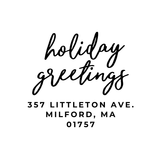 Holiday Greetings | Custom Rubber Stamps