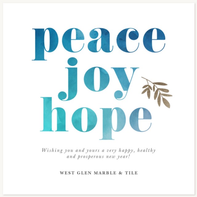Peaceful Waters Business Holiday Cards