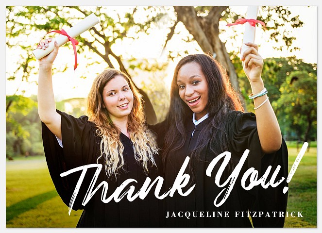 They Graduated Thank You Cards 