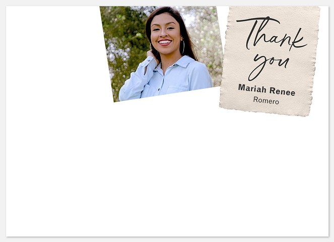 Deckled Edge Thank You Cards 