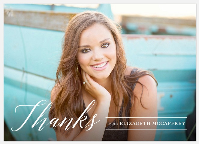 Modern Line Thank You Cards 