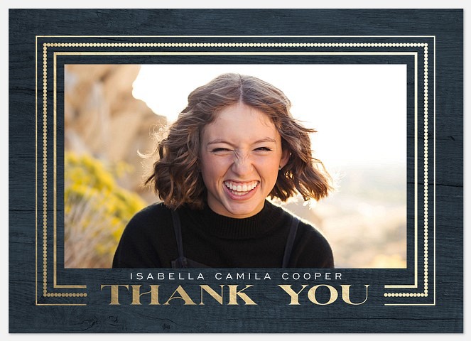 Gilded Frames Thank You Cards 