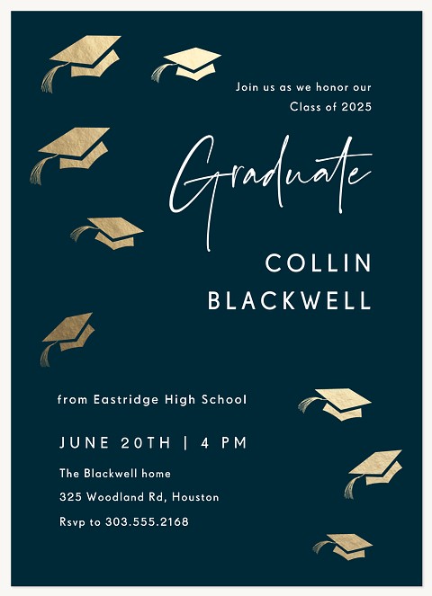Caps Off Graduation Cards