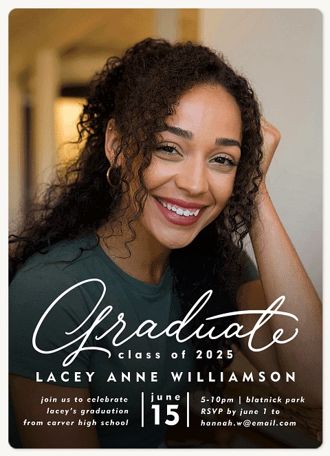 Carefree Grad Graduation Invitations