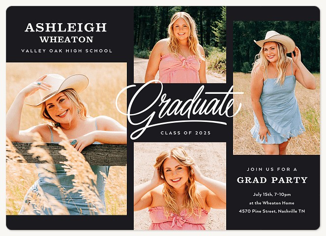Modern Balance Graduation Invitations