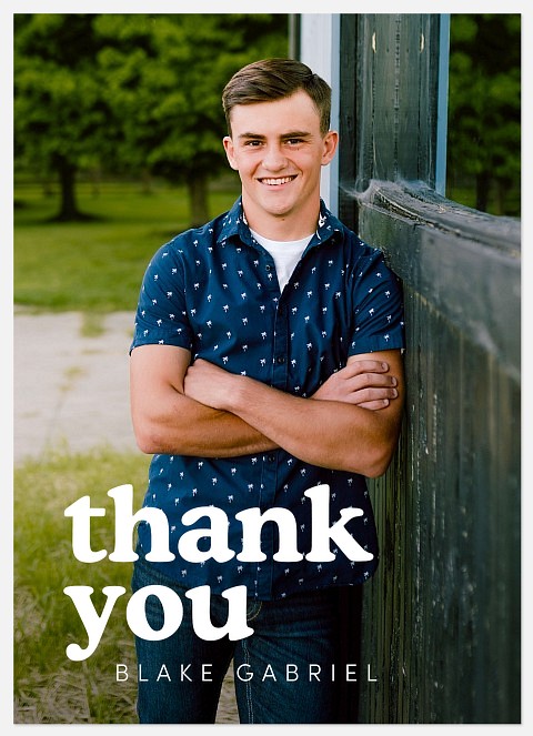 Retro Type Thank You Cards 