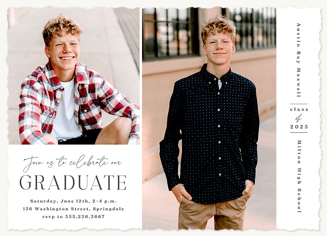 Modern Duo Graduation Cards
