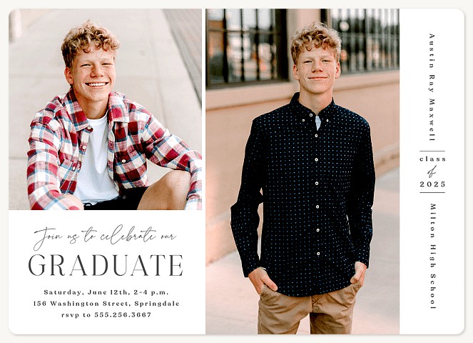 Modern Duo Graduation Cards