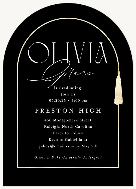 Tassel Arch Graduation Cards