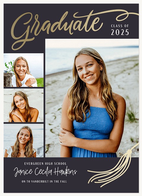 Tossed Tassel Graduation Cards