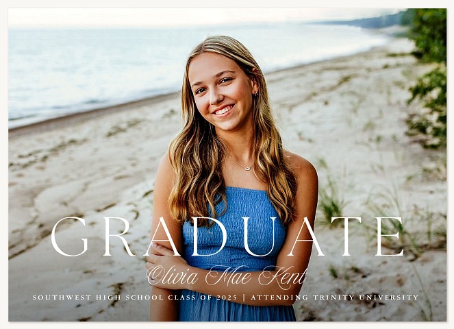 Center Classic Graduation Cards