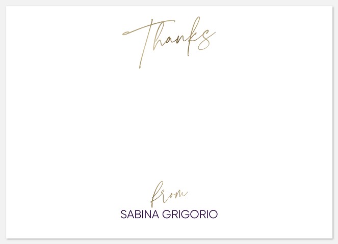 Simplicity Thank You Cards 