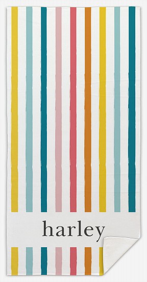 Painted Stripes Custom Beach Towels