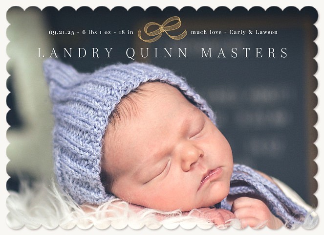 Little Bow Baby Announcements
