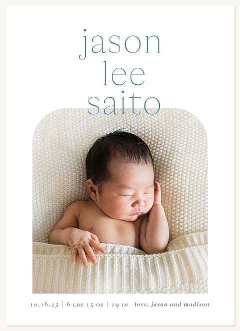 Minimal Curves Baby Announcements