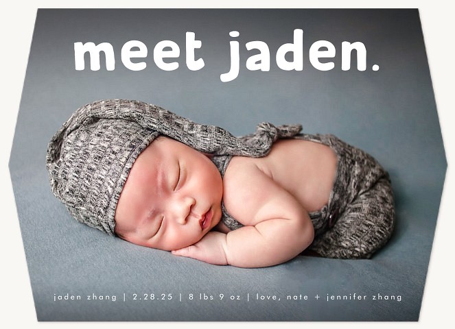 Cute Introduction Baby Announcements