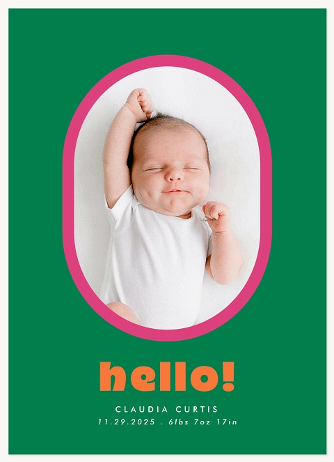 Playful Hello Baby Announcements