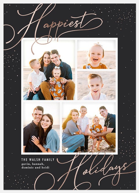 Whimsy Sparkles Holiday Photo Cards