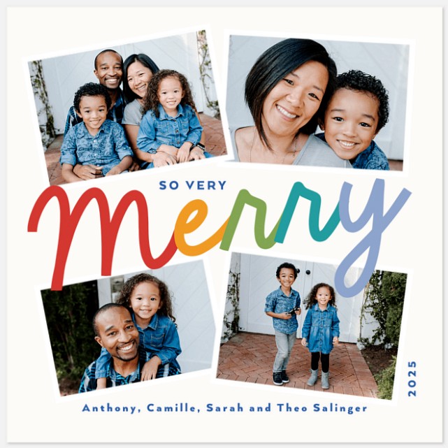 Merry Colors Holiday Photo Cards