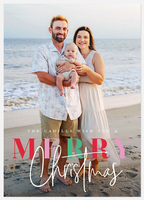 Brightest Merry Holiday Photo Cards