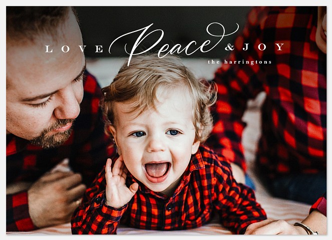 Peaceful Elegance Holiday Photo Cards