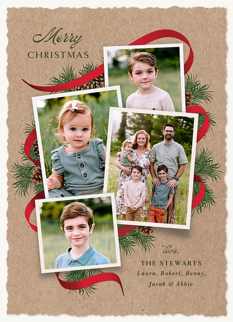 Krafty Collage Personalized Holiday Cards