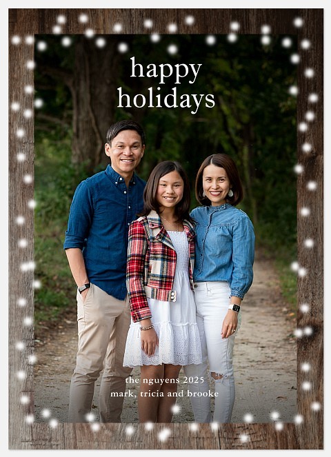 Country Lights Holiday Photo Cards