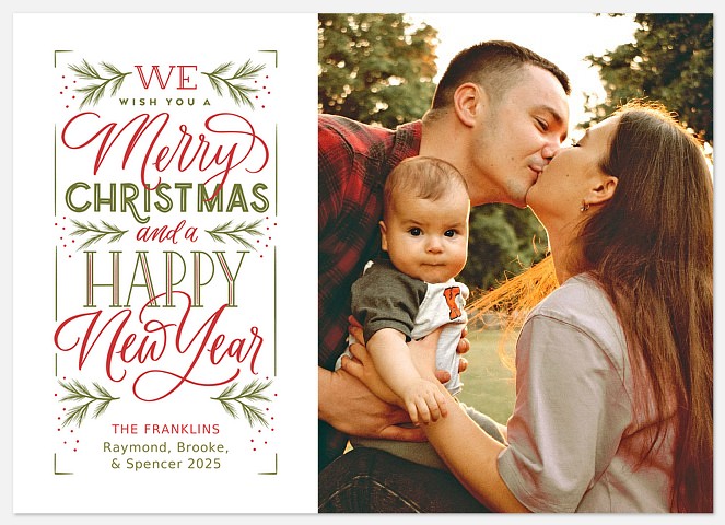 Merry Wishes Holiday Photo Cards