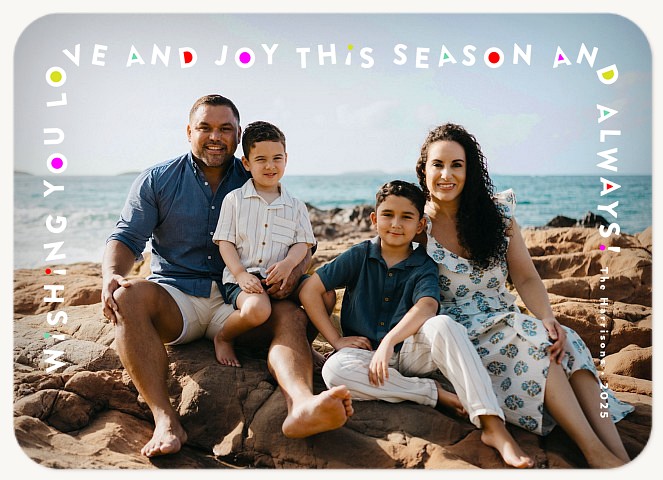 Wave Arround Personalized Holiday Cards