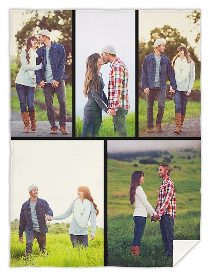 Five Photo Gallery Custom Blankets
