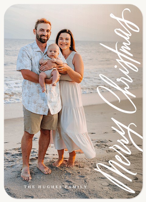 Scripted Charm Personalized Holiday Cards