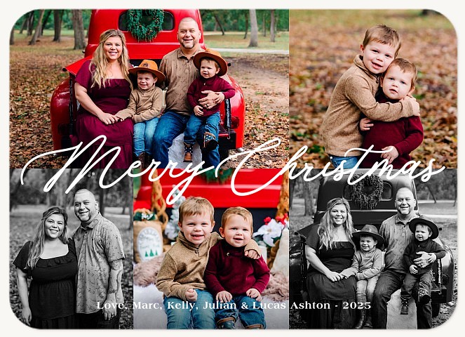 Keepsake Grid Personalized Holiday Cards