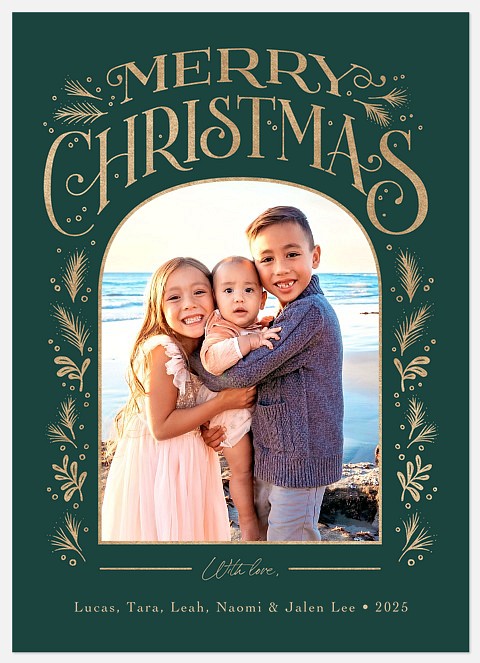 Festive Embellishments Holiday Photo Cards