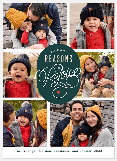Reasons to Rejoice Holiday Photo Cards