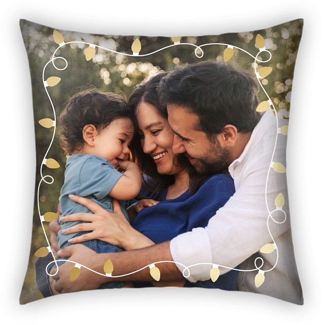 Golden Glow Custom Pillows