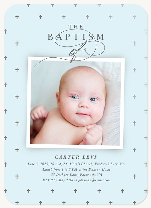 Bright & Blessed Baptisms & Christening Invitations